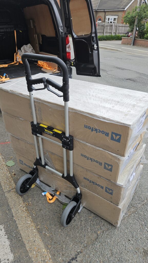 Parcel prepared for same-day courier delivery by CamTro Transport